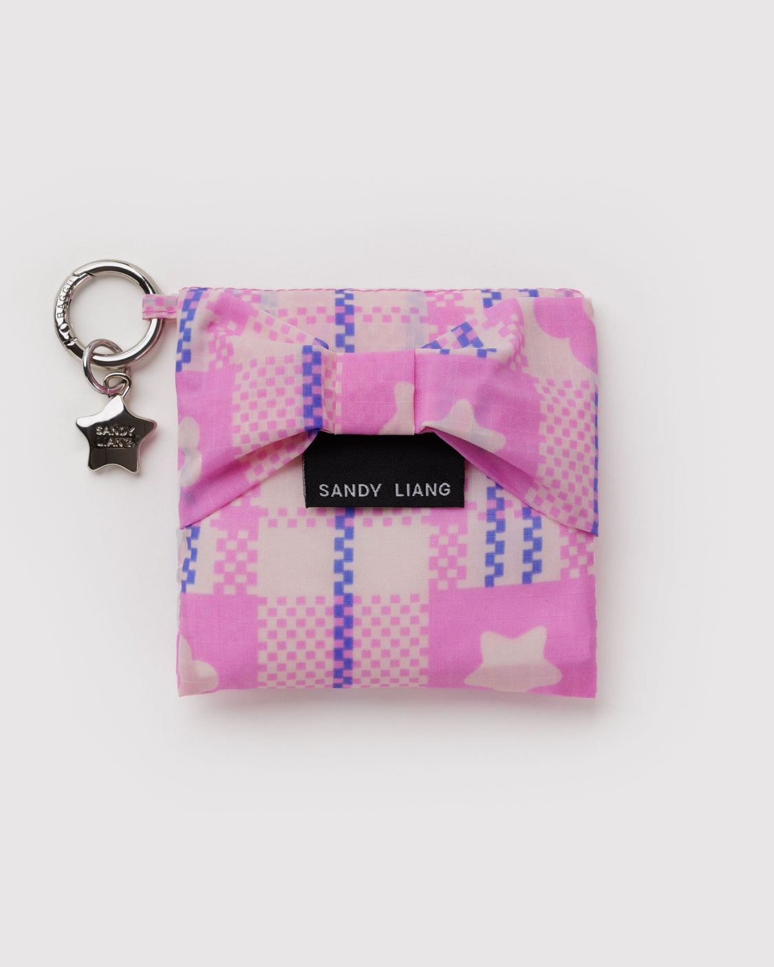 Baby Bow Baggu - Market Plaid Pink - Lite Travel Tote