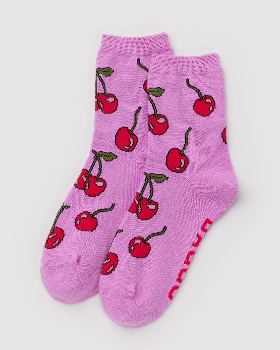 Crew Sock - Cherries - Daily Bath Pair