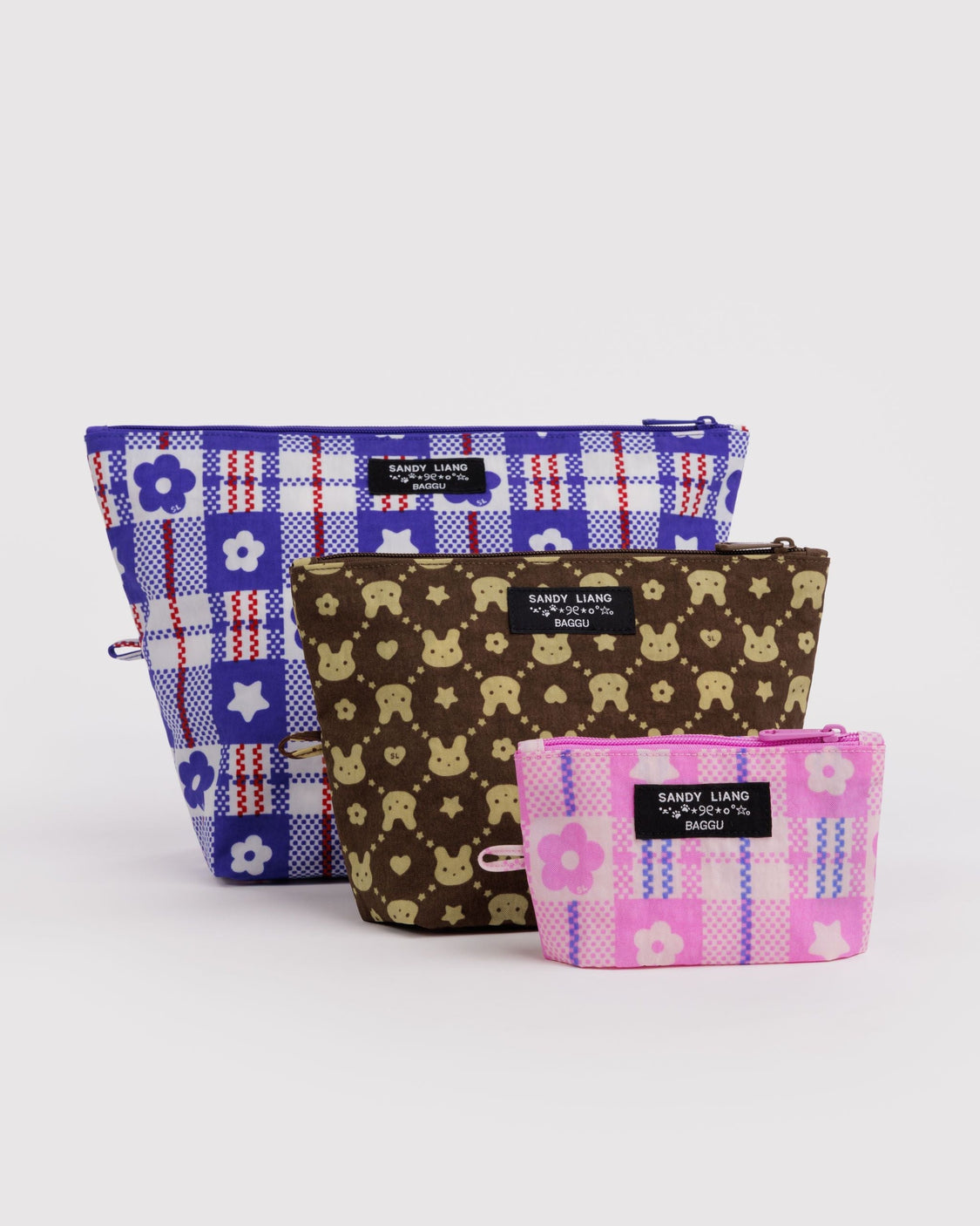 Go Pouch Set - Sandy Liang - Bright Zip Set