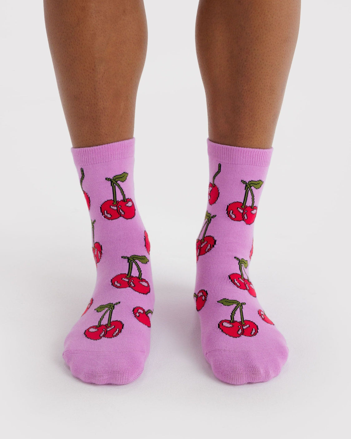 Crew Sock - Cherries - Daily Bath Pair