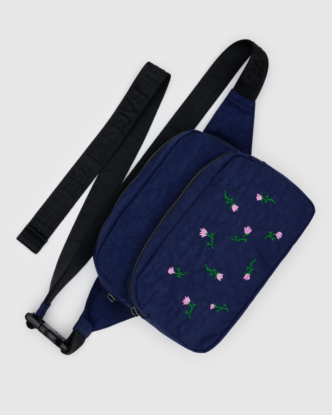 Fanny Pack - Embroidered Wildflower - Compact Utility Bag